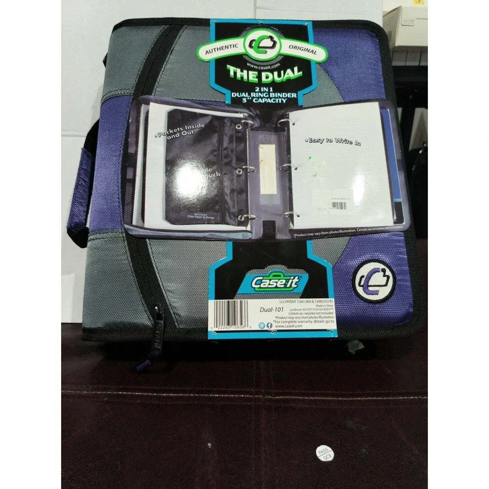 NEW Case It The Dual 2 in 1 Dual Ring Binder 3